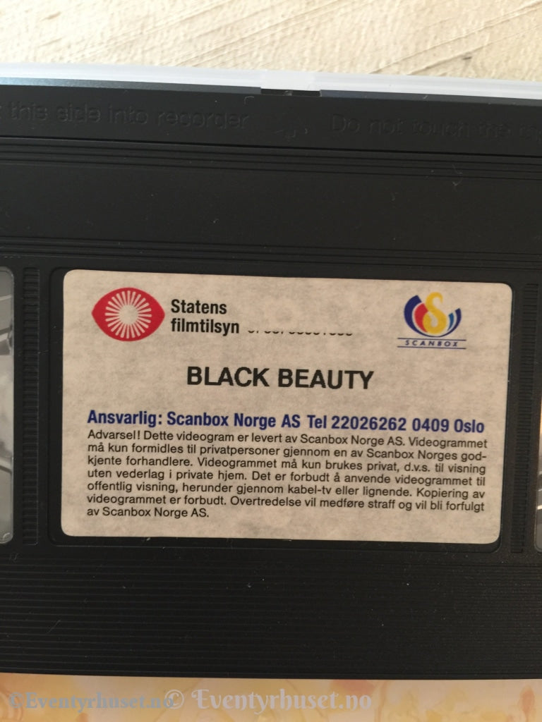 Black Beauty - Den Sorte Hingsten (Goodtimes Presenterer). 1994. Vhs. Vhs