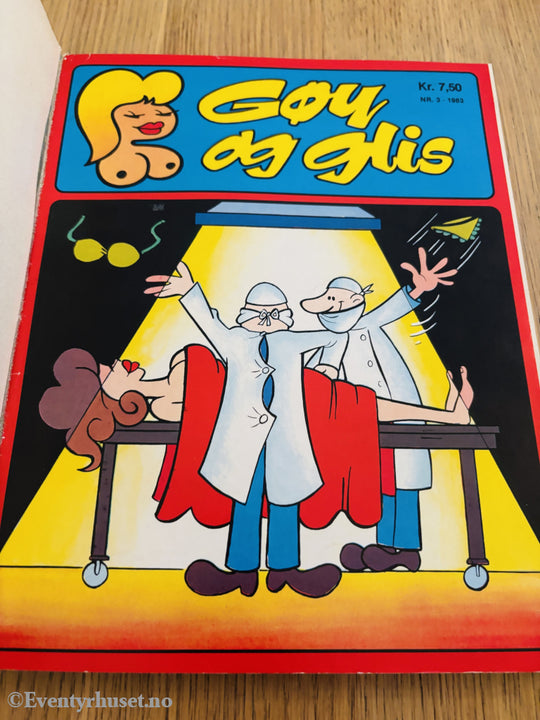 Gøy og glis, mange tegneserier i perm.