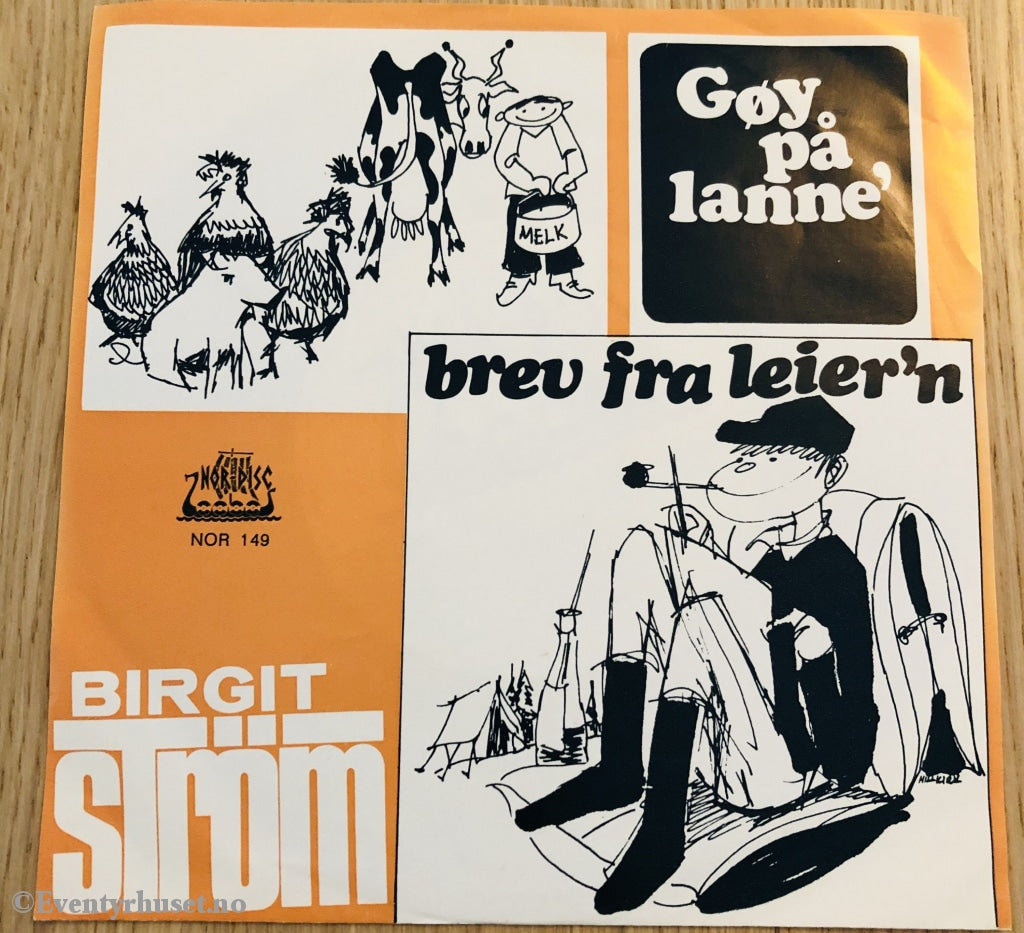 Gøy På Lanne / Brev Fra Leiern. Birgit Strøm. 1967. Ep. Ep