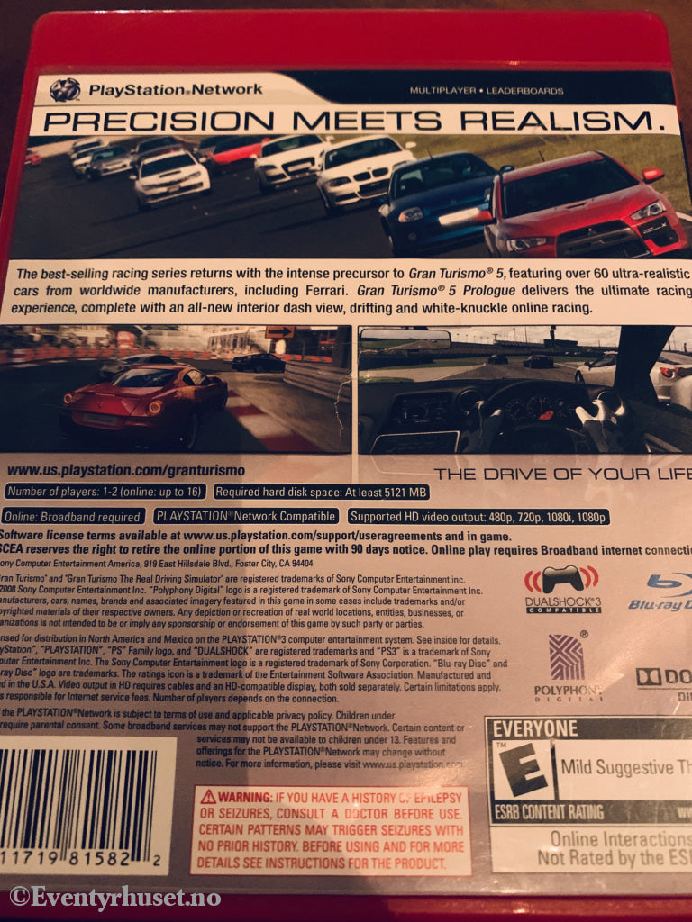 Gran Turismo 5: Prologue. PS3.