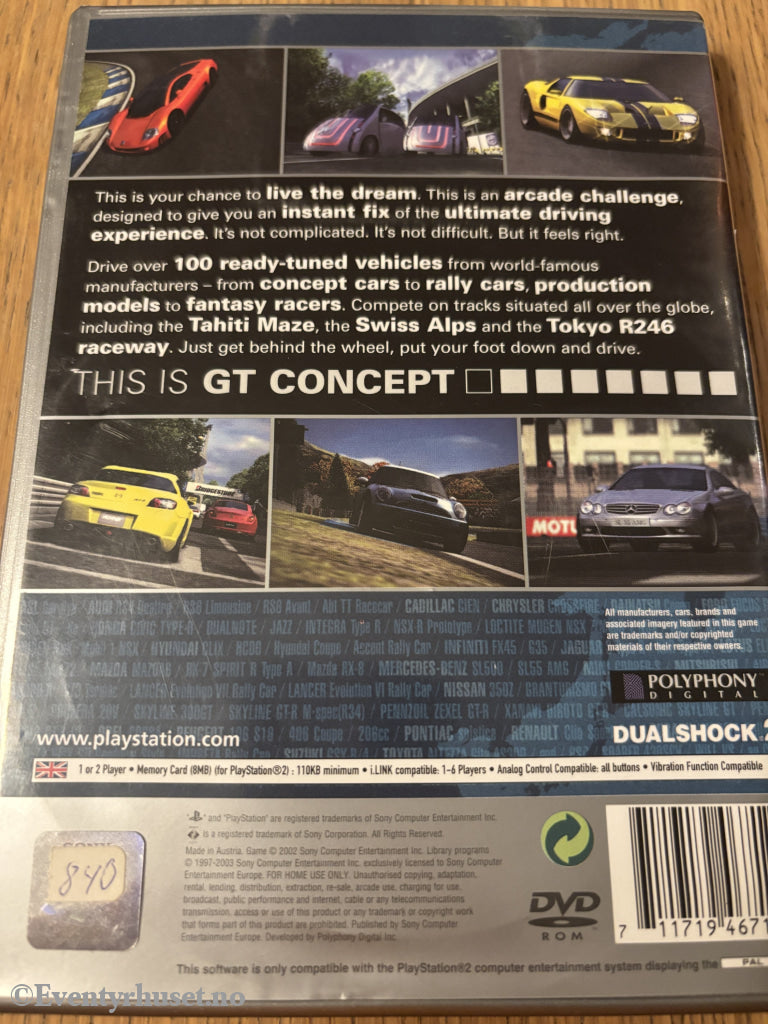 Gran Turismo Concept: 2002 Tokyo-Geneva. PS2-spill