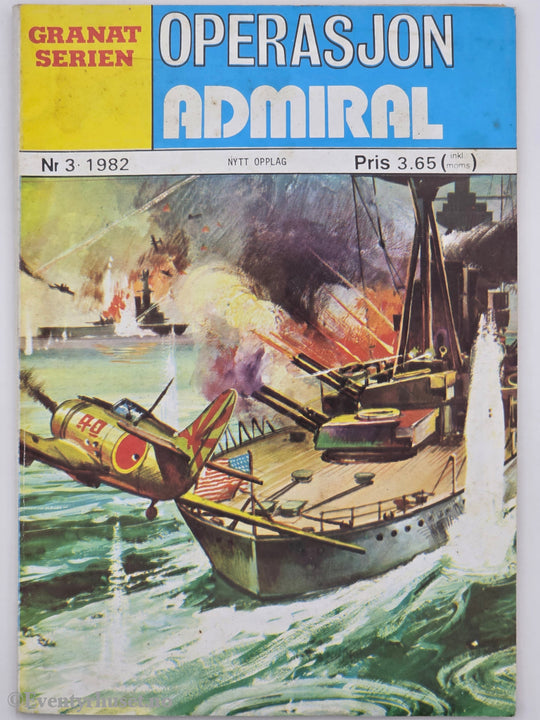 Granat Serien. 1982. Nr. 3 – Operasjon Admiral. Hefte.