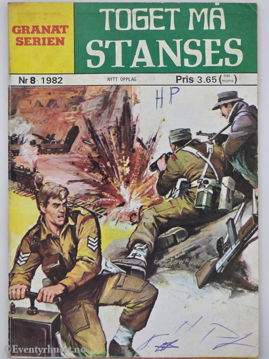 Granat Serien. 1982. Nr. 8 – Toget må stanses. Hefte.