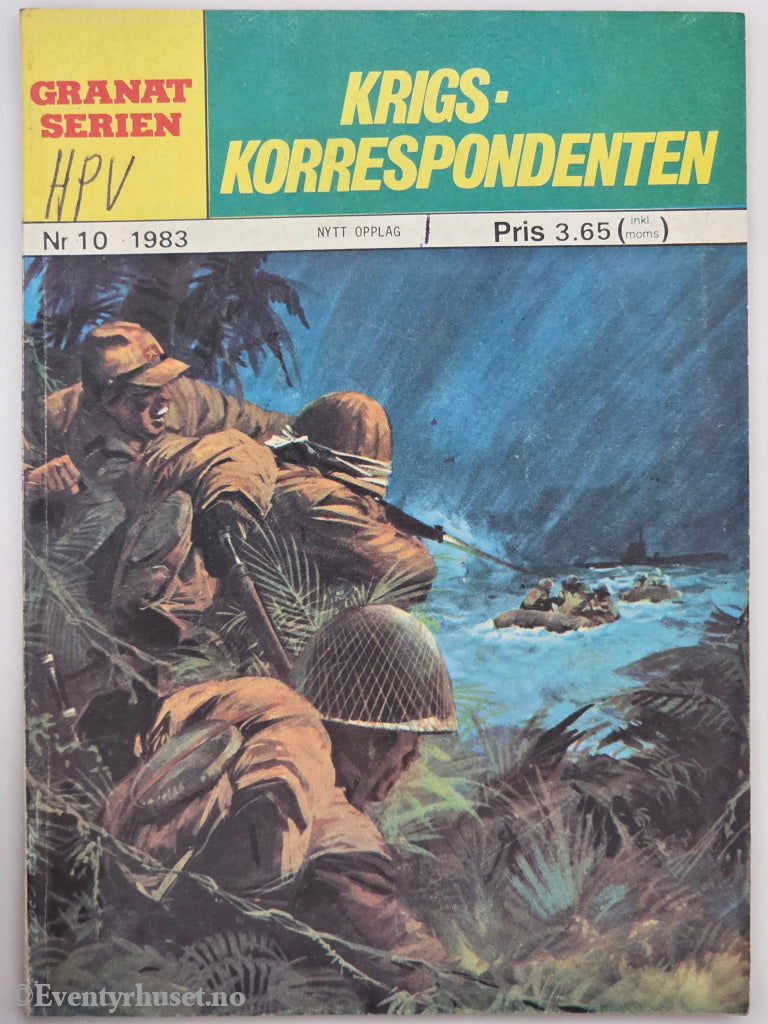 Granat Serien. 1983. Nr. 10 – Krigskorrespondenten. Hefte.