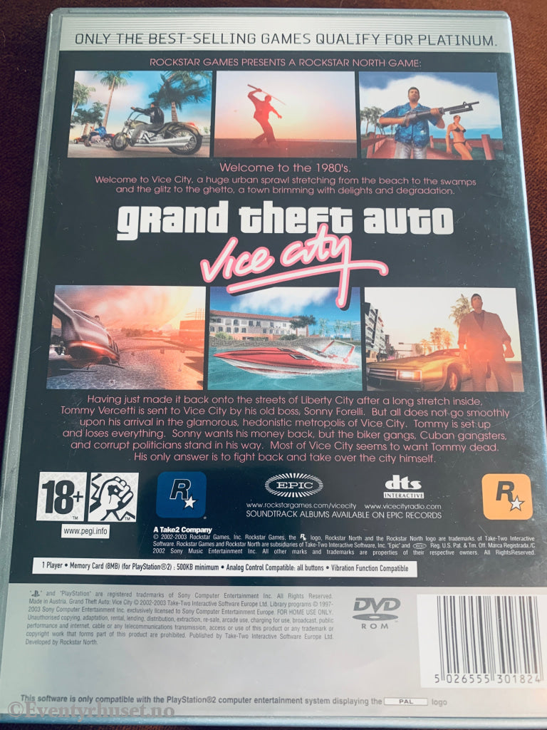 Grand Theft Auto: Vice City . PS2