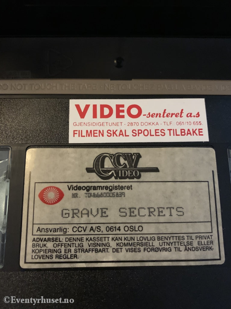 Grave Secrets. 1992. Vhs. Vhs