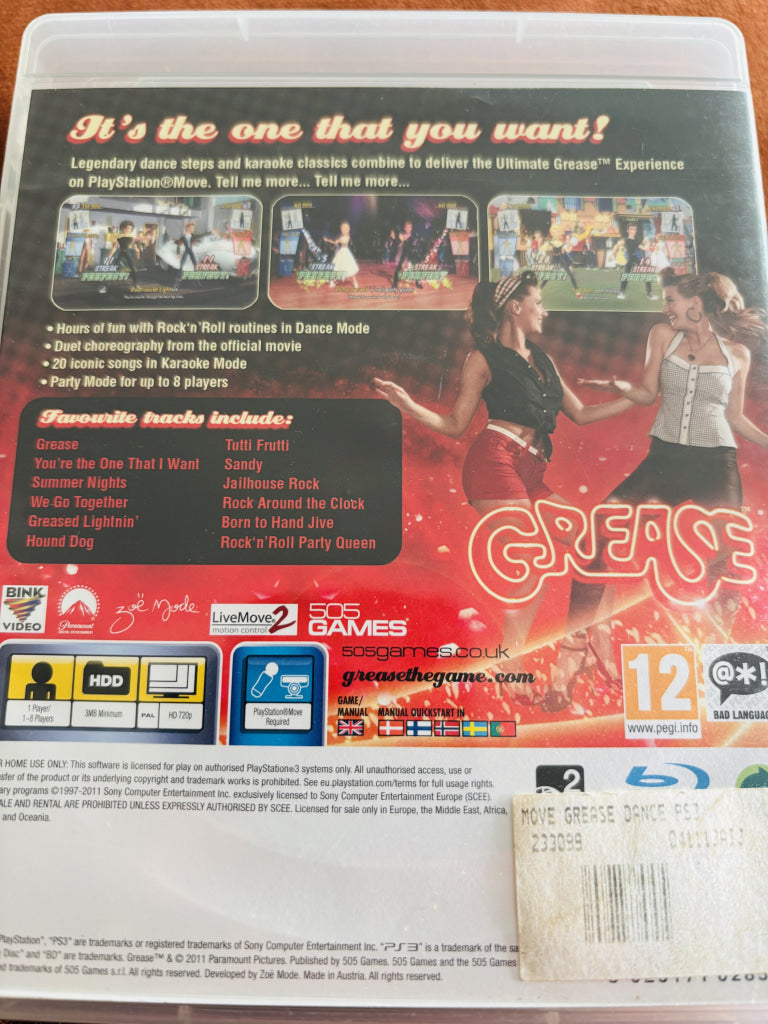 Grease Dance. PS3.