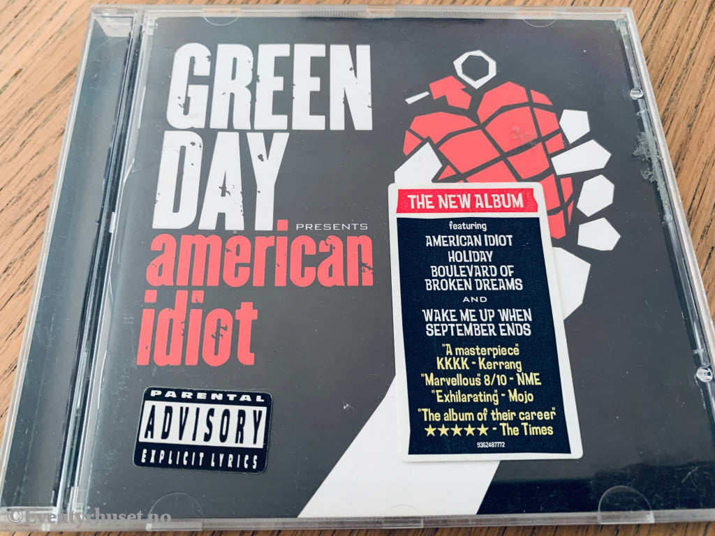 Green Day – American Idiot (2004). CD.