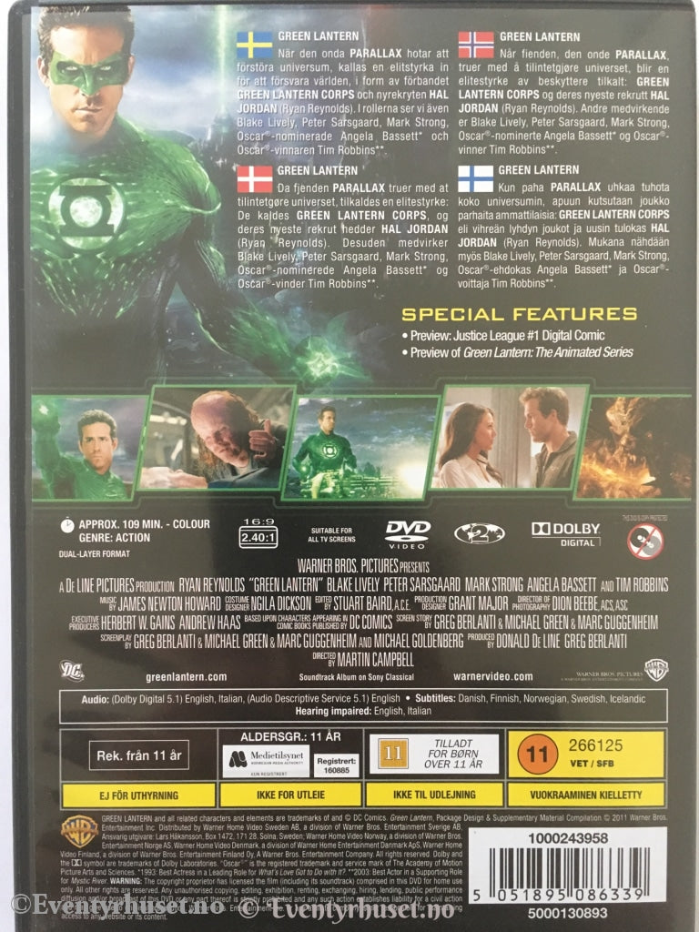 Green Lantern. Dvd. Dvd