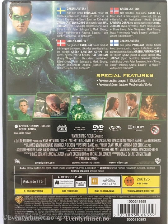 Green Lantern. Dvd. Dvd