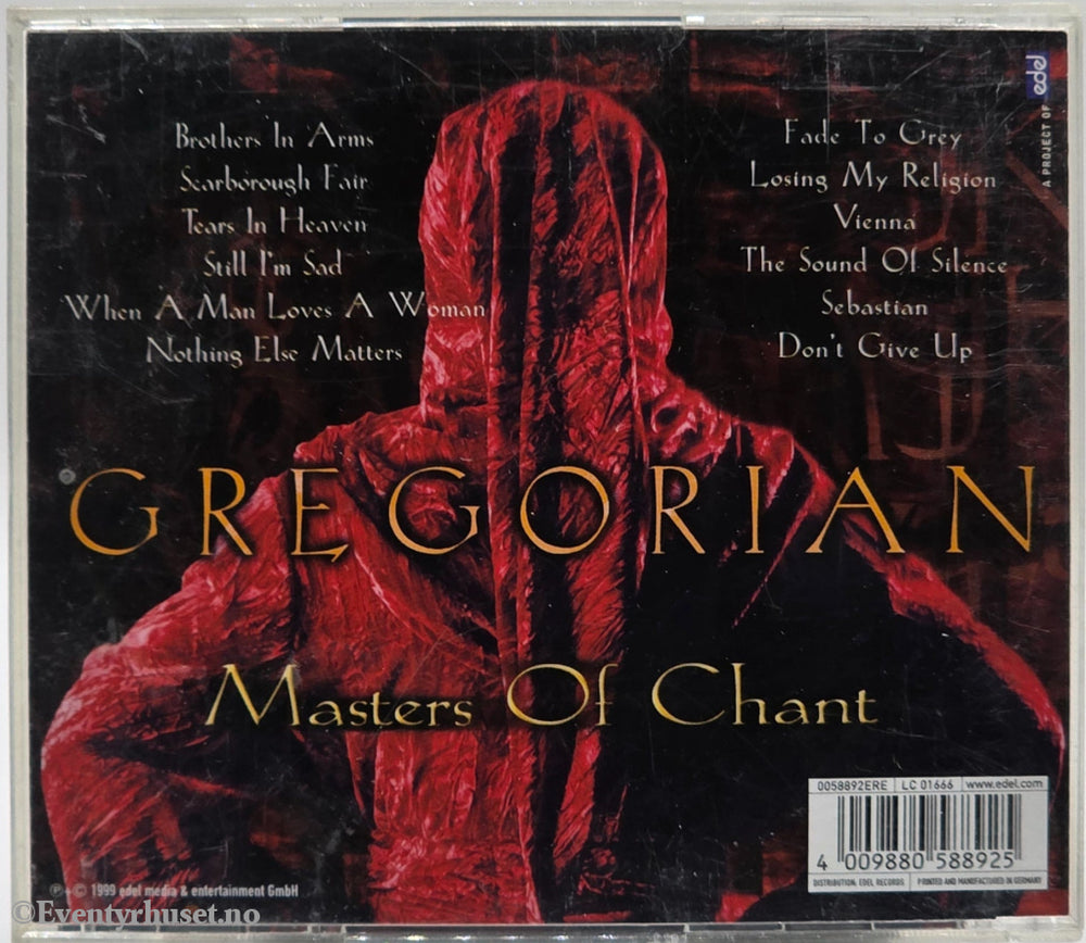 Gregorian. 1999. Masters of Chant. Musikk-CD.