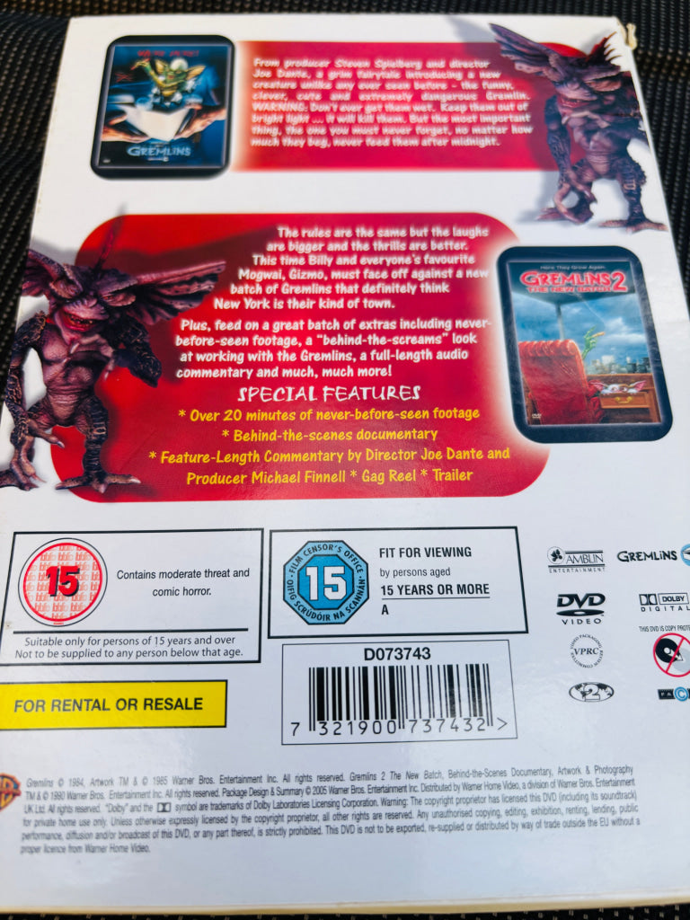 Gremlins Collection. DVD samleboks. DVD