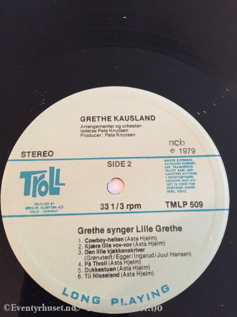 Grethe Synger Lille Grethe. 1979. Lp. Lp Plate