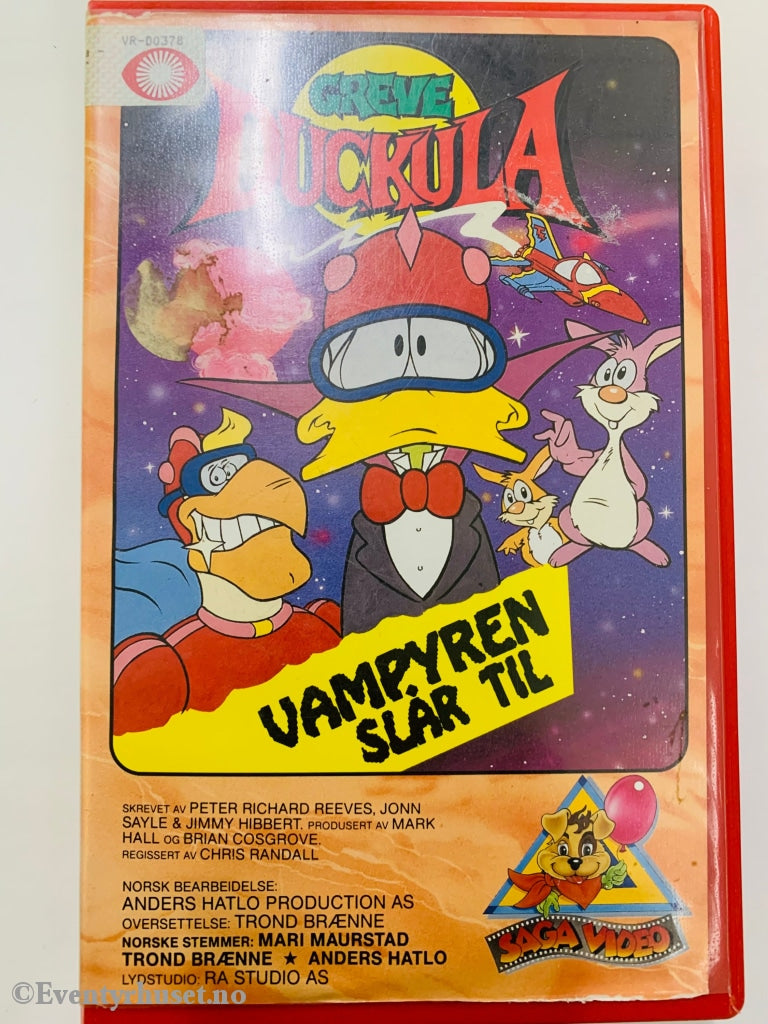 Greve Duckula - Vampyren Slår Til. Vhs Big Box.