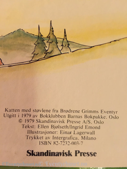 Grimm. 1979. Katten Med Støvlene Etter Brødrene Eventyrbok