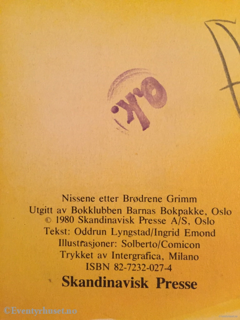 Grimm. 1980. Nissene. Eventyrbok