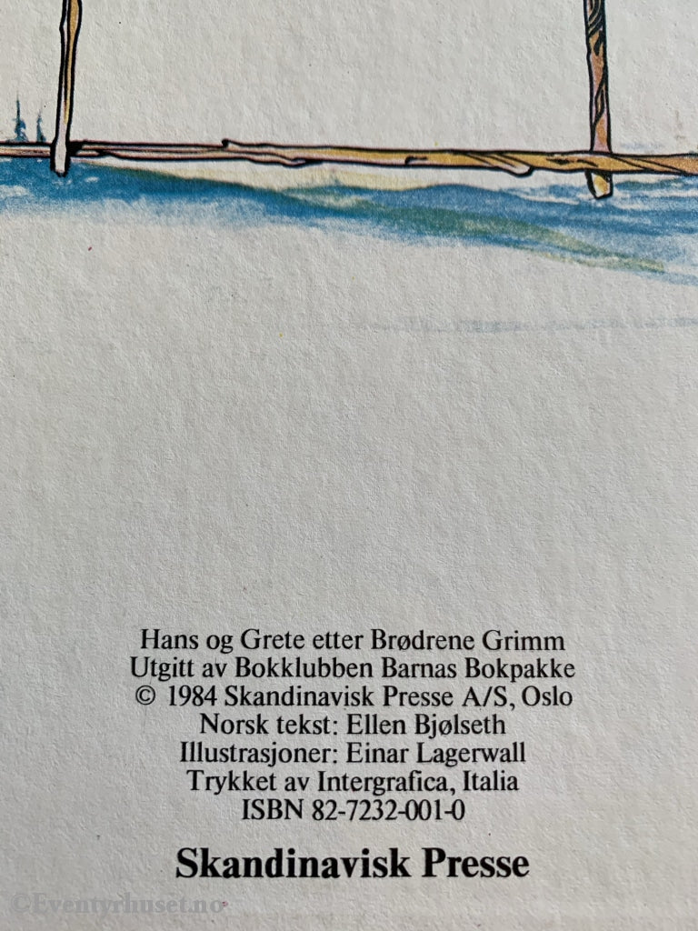 Grimm. 1984. Hans Og Grete. Eventyrbok