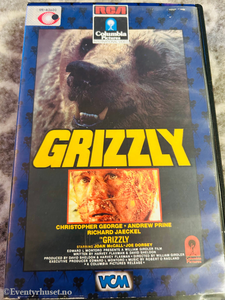 Grizzly. 1976. Vhs Big Box. Box