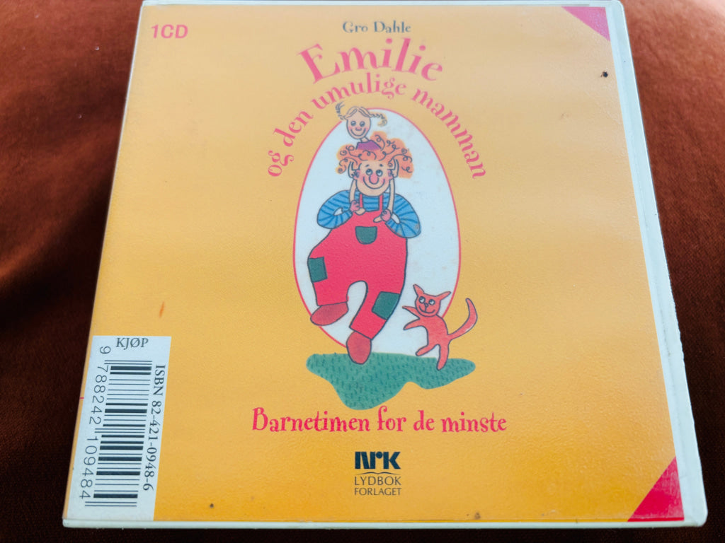 Gro Dahle. Emilie og den umulige mamman (NRK). Lydbok på CD. Lydbok