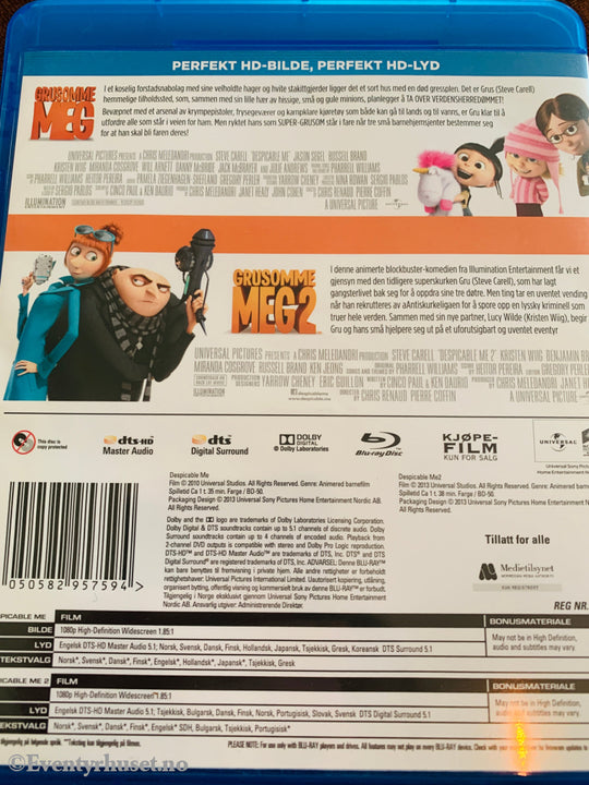 Grusomme Meg 1&2. Blu-Ray samleboks. Blu-ray Disc