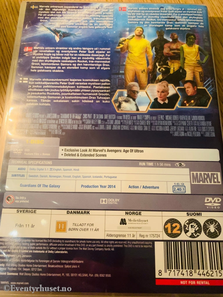 Guardians Of The Galaxy. Vol. 1. Dvd. Dvd