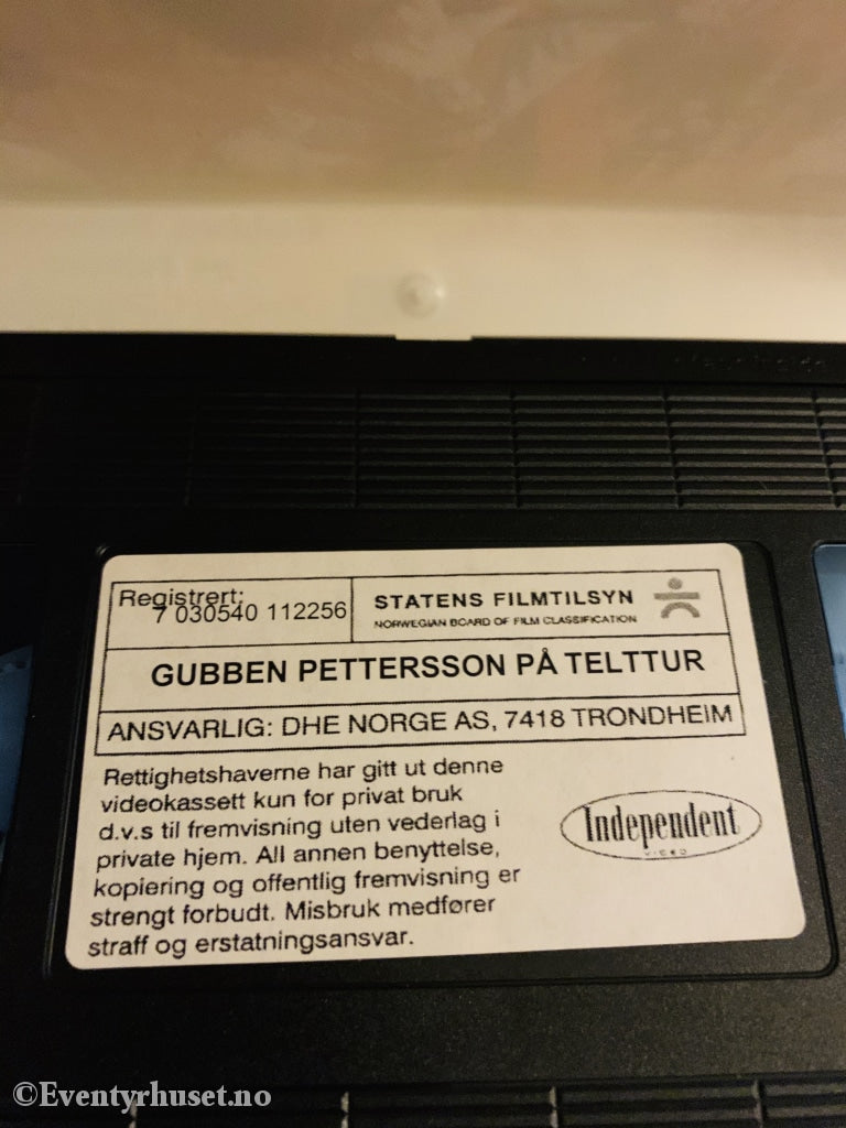 Gubben Petterson På Telttur. 1993. Vhs. Vhs