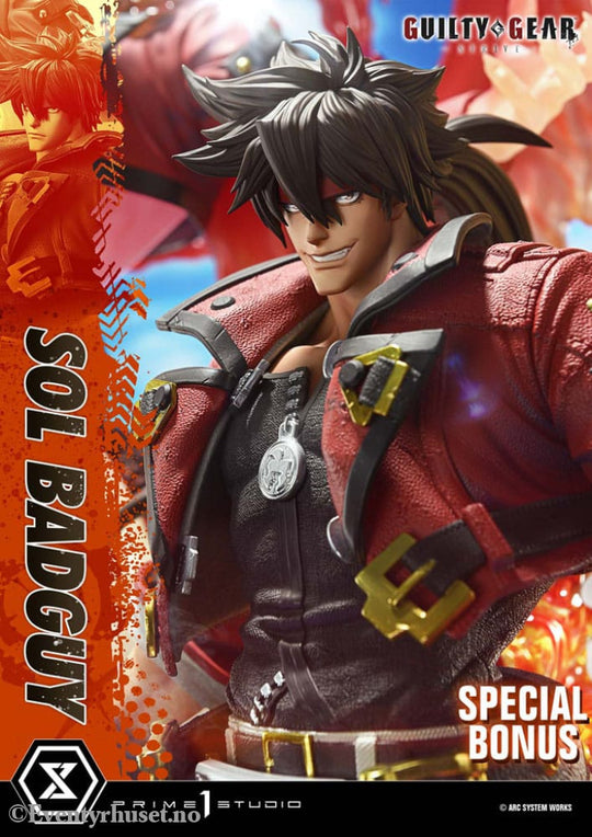 Guilty Gear Strive Ultimate Premium Masterline Series Statue 1/4 Sol Badguy Bonus Version 82 cm Collectibles