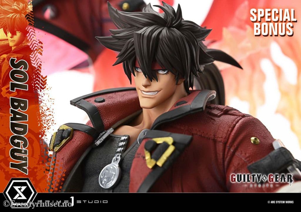Guilty Gear Strive Ultimate Premium Masterline Series Statue 1/4 Sol Badguy Bonus Version 82 cm Collectibles