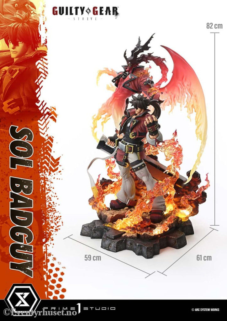 Guilty Gear Strive Ultimate Premium Masterline Series Statue 1/4 Sol Badguy Bonus Version 82 cm Collectibles