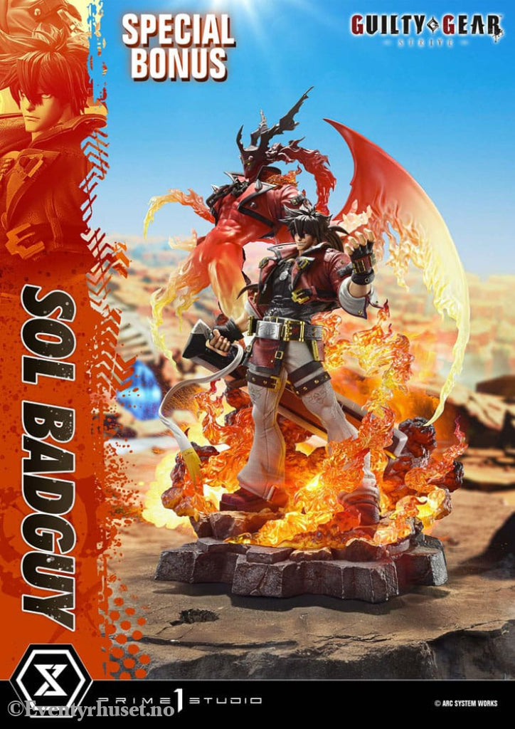 Guilty Gear Strive Ultimate Premium Masterline Series Statue 1/4 Sol Badguy Bonus Version 82 cm Collectibles