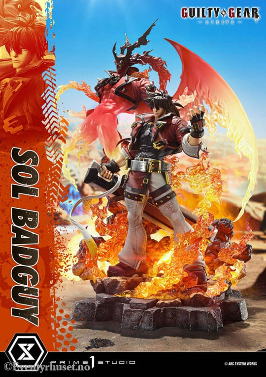 Guilty Gear Strive Ultimate Premium Masterline Series Statue 1/4 Sol Badguy Bonus Version 82 cm Collectibles