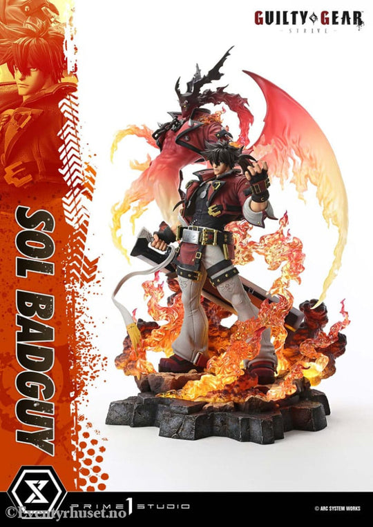Guilty Gear Strive Ultimate Premium Masterline Series Statue 1/4 Sol Badguy Bonus Version 82 cm Collectibles