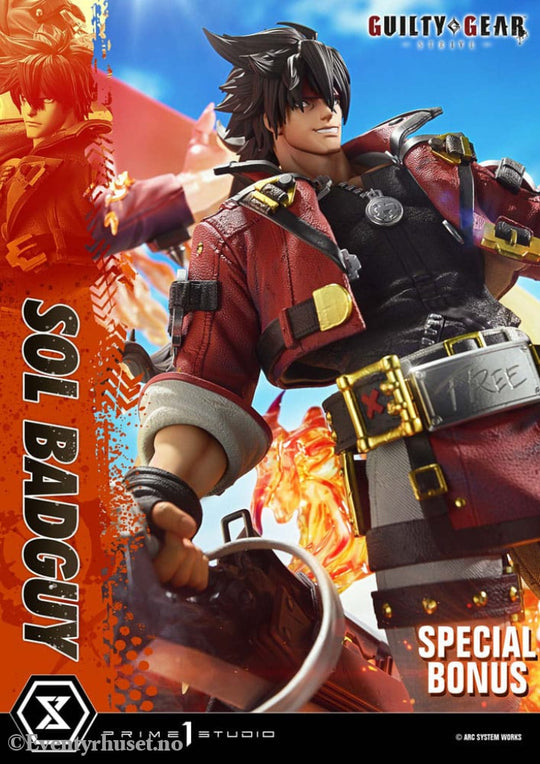 Guilty Gear Strive Ultimate Premium Masterline Series Statue 1/4 Sol Badguy Bonus Version 82 cm Collectibles