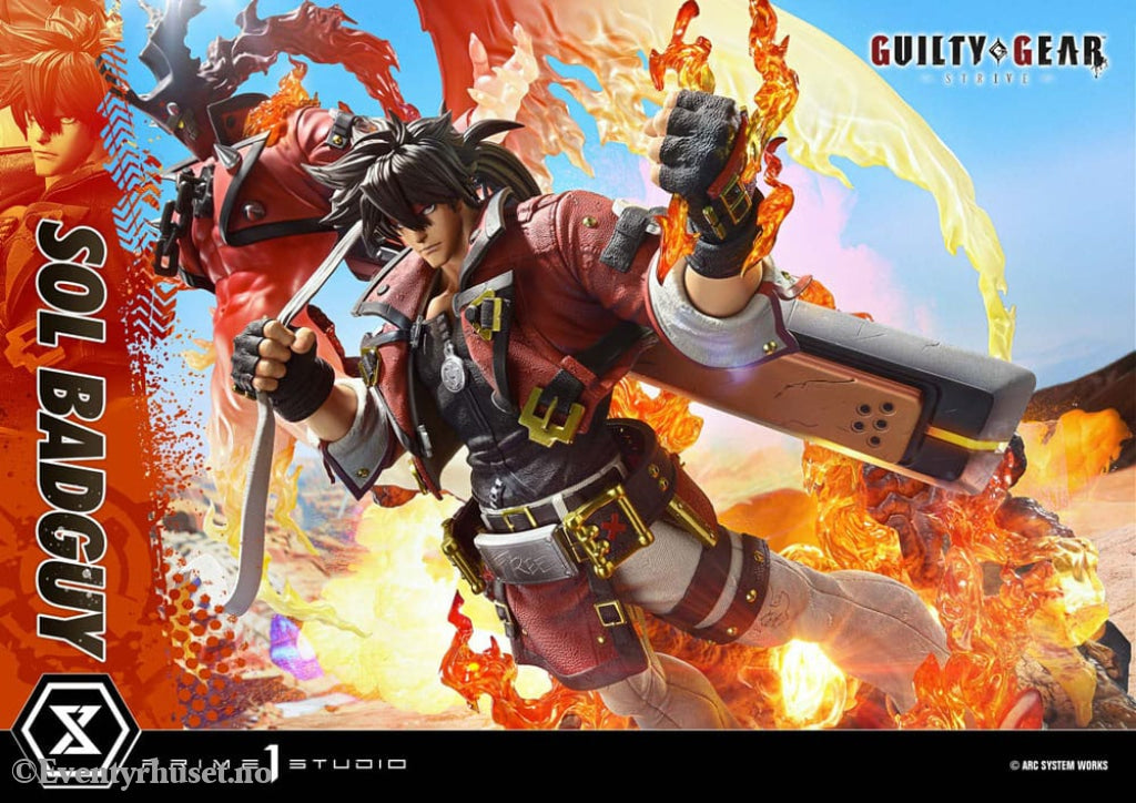 Guilty Gear Strive Ultimate Premium Masterline Series Statue 1/4 Sol Badguy Bonus Version 82 cm Collectibles