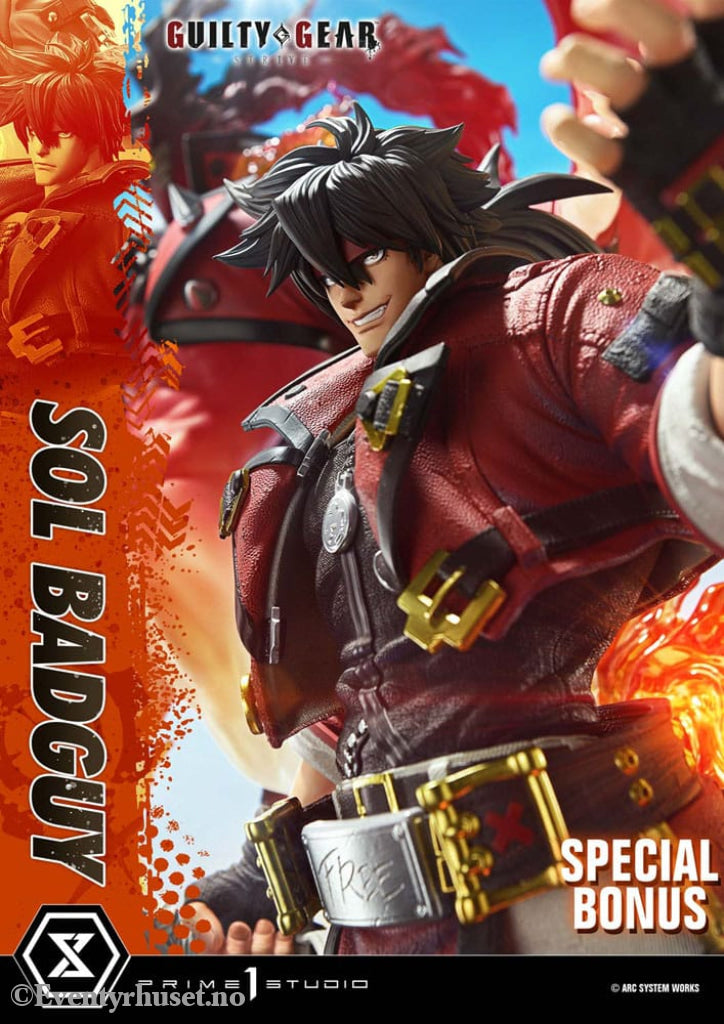 Guilty Gear Strive Ultimate Premium Masterline Series Statue 1/4 Sol Badguy Bonus Version 82 cm Collectibles