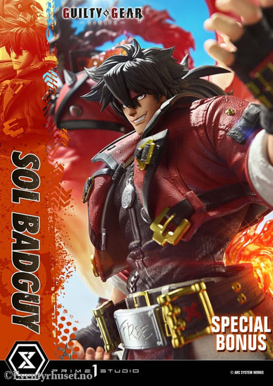 Guilty Gear Strive Ultimate Premium Masterline Series Statue 1/4 Sol Badguy Bonus Version 82 cm Collectibles
