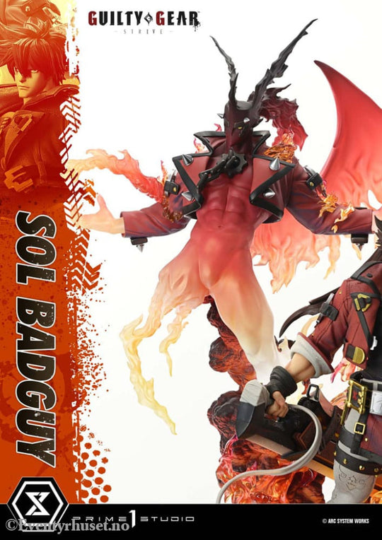 Guilty Gear Strive Ultimate Premium Masterline Series Statue 1/4 Sol Badguy Bonus Version 82 cm Collectibles