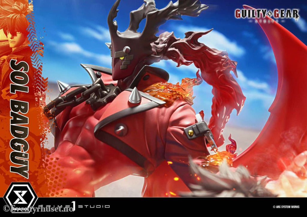 Guilty Gear Strive Ultimate Premium Masterline Series Statue 1/4 Sol Badguy Bonus Version 82 cm Collectibles
