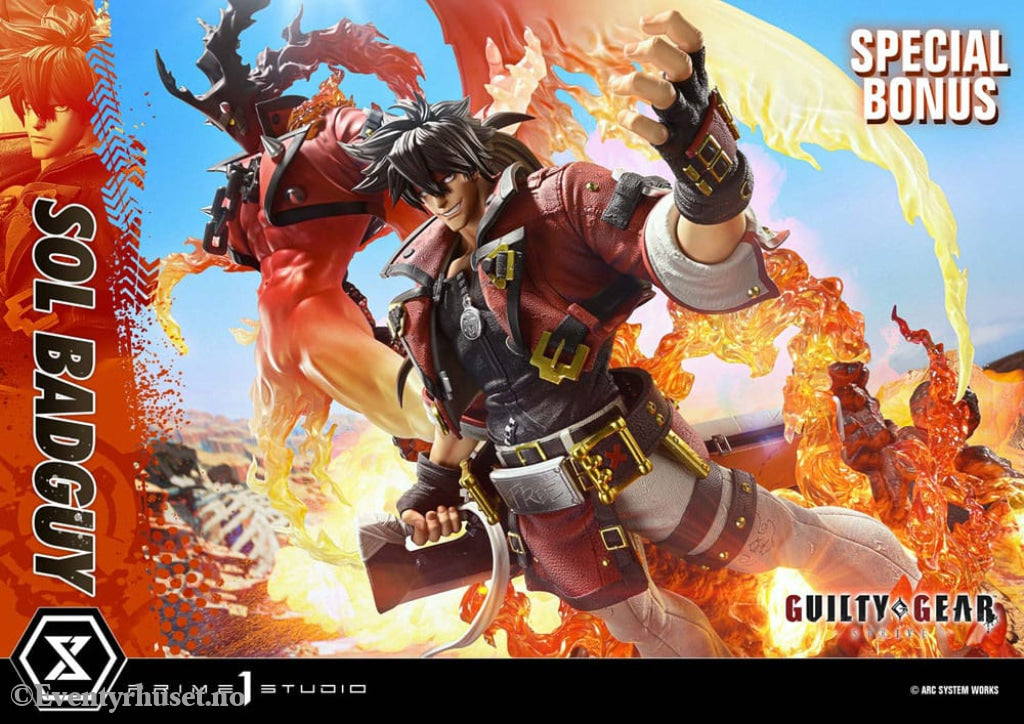 Guilty Gear Strive Ultimate Premium Masterline Series Statue 1/4 Sol Badguy Bonus Version 82 cm Collectibles