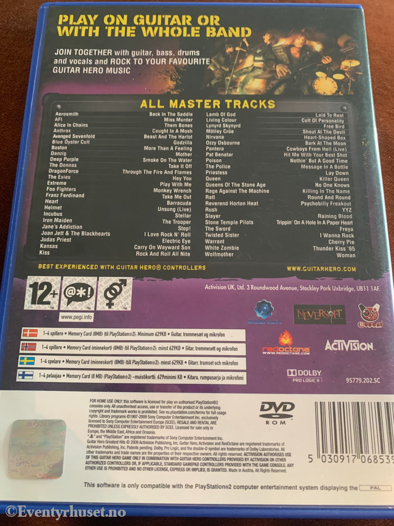 Guitar Hero: Greatest Hits . PS2