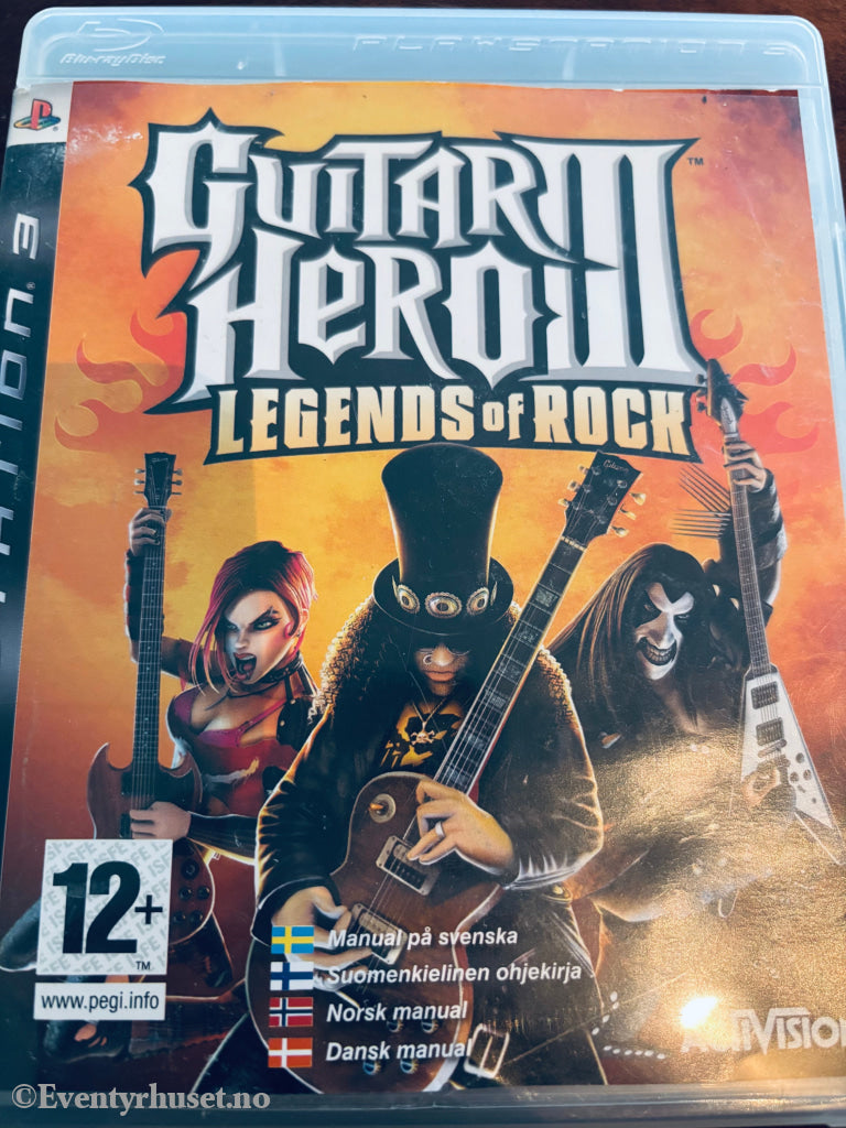 Guitar Hero III: Legends of Rock. PS3.