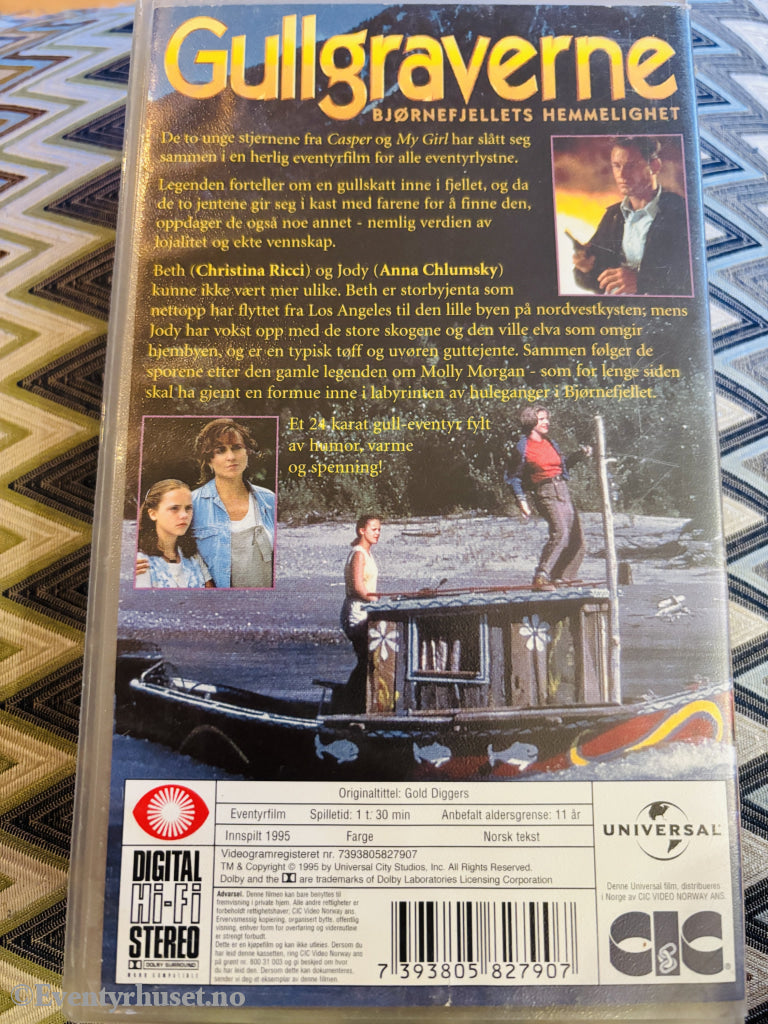 Gullgraverne – Bjørnefjelllets hemmelighet. VHS.