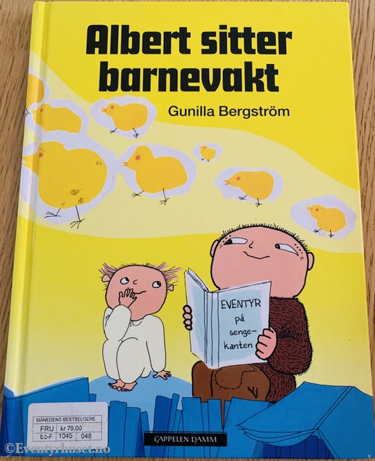 Gunilla Bergström. 1992/10. Albert Sitter Barnevakt. Fortelling