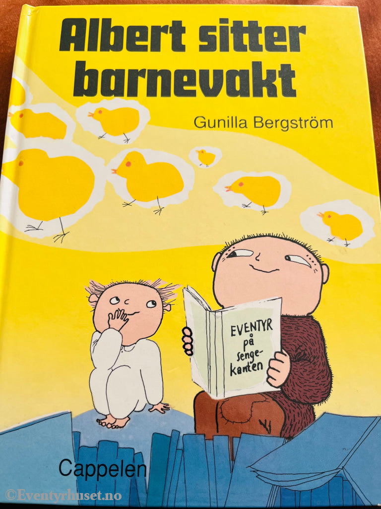 Gunilla Bergström. 1992. Albert Sitter Barnevakt. Fortelling
