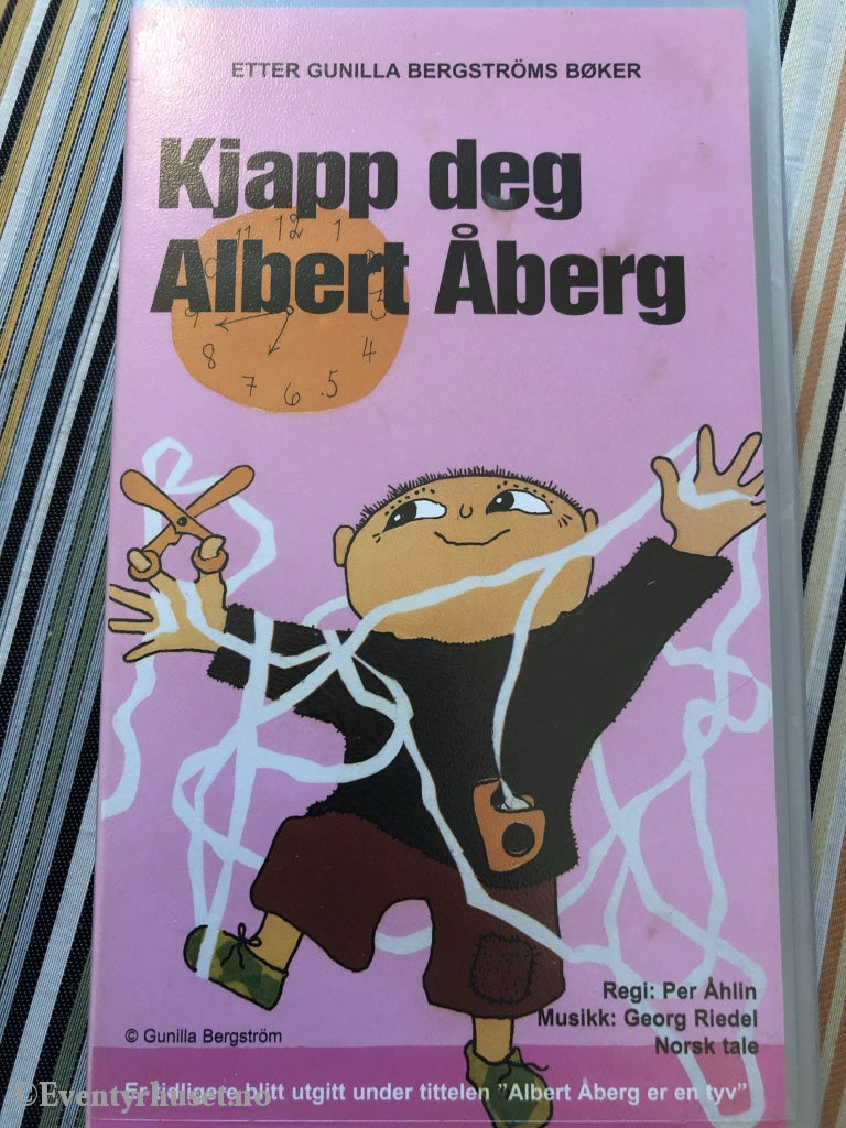 Gunilla Bergström. 1999. Kjapp Deg Albert Åberg. Vhs. Vhs