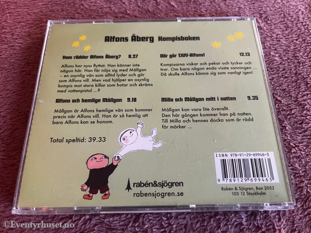 Gunilla Bergström. 2007. Alfons Åberg: Kompisboken. Lydbok på CD.