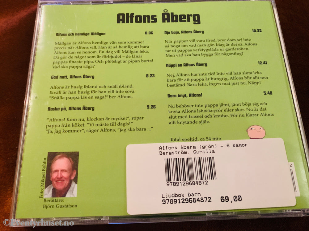 Gunilla Bergström. Alfons Åberg. Lydbok på CD.