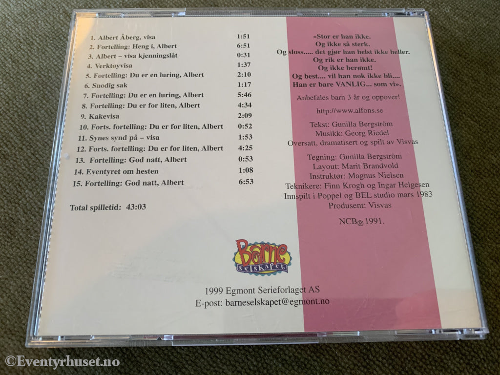 Gunilla Bergstrøm. 1983/1999. Albert Åberg. Lydbok på CD