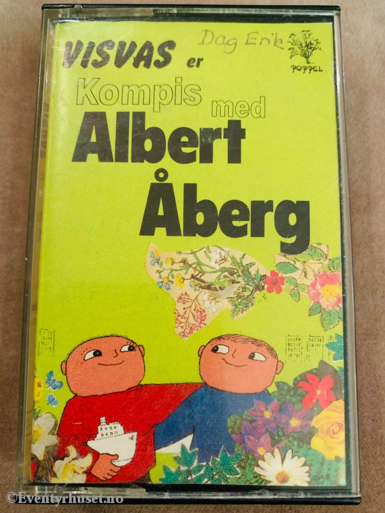 Gunilla Bergstrøm. 1983. Visvas Er Kompis Med Albert Åberg. Kassett. Kassettbok