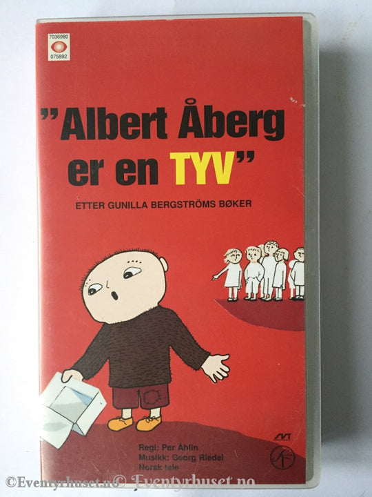 Gunilla Bergstrøm. 1995. Albert Åberg Er En Tyv. Vhs. Vhs